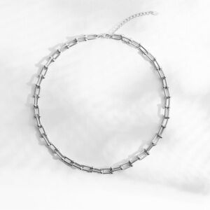 Silver Hardwear Small U Link Necklace